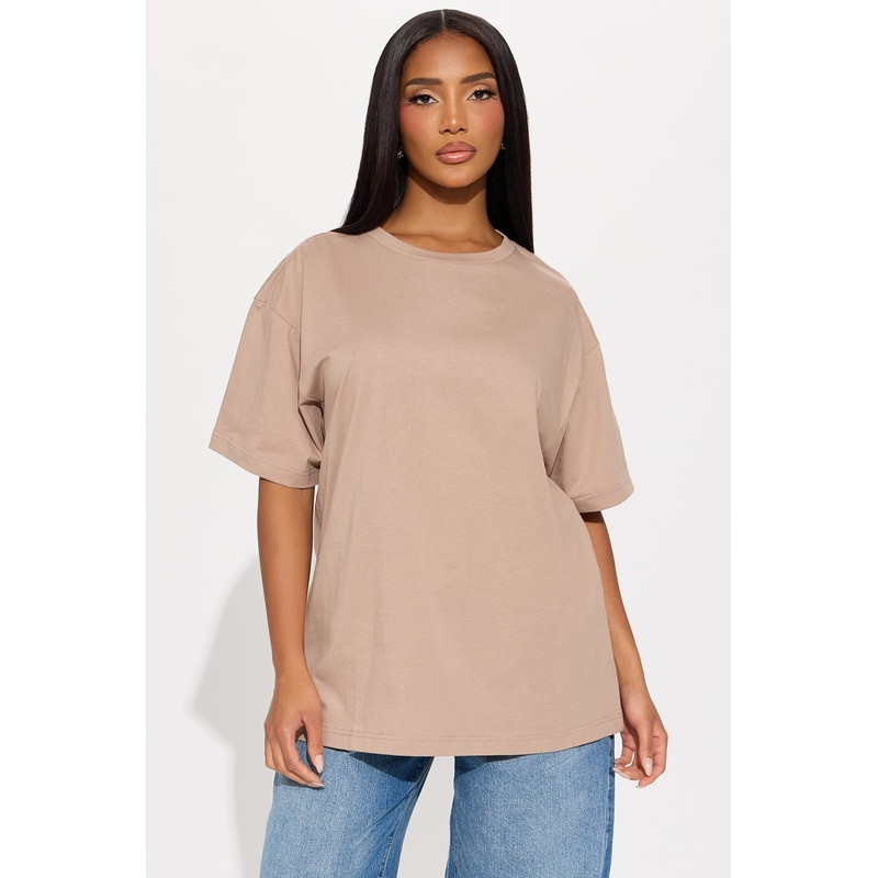 The Oversized Boyfriend Tee – Mocha