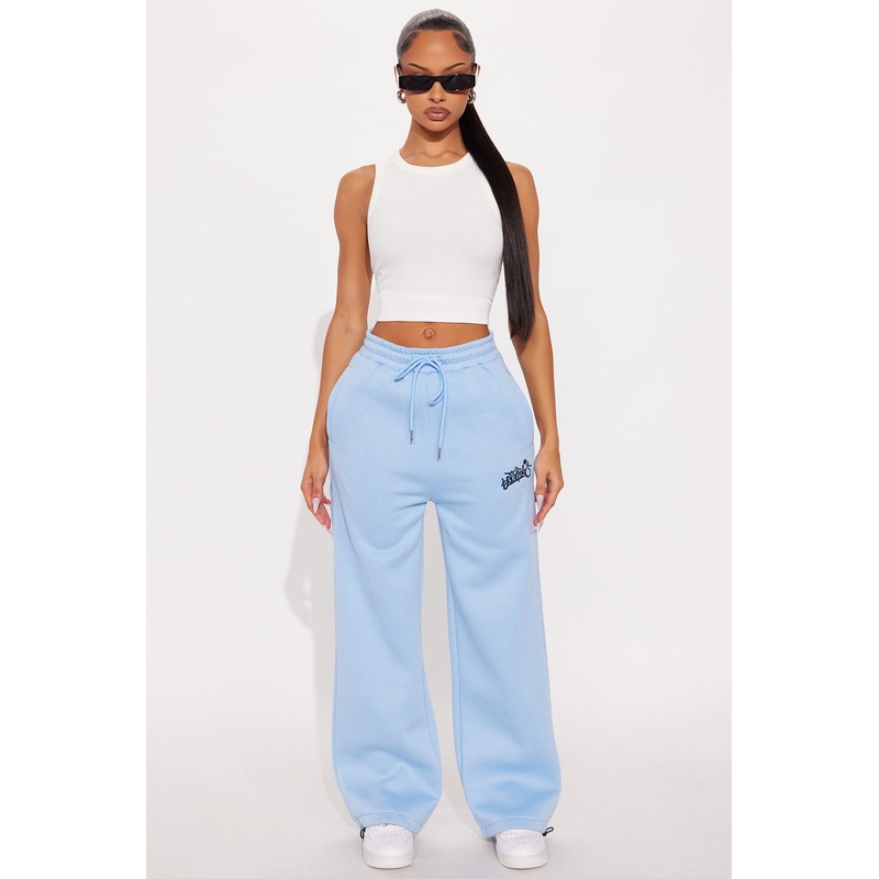 Southpole Graffiti Wide Leg Pant – Blue