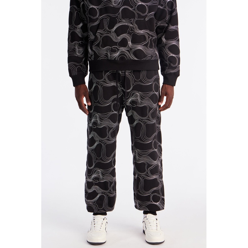 Elevation Stitch Baggy Jogger – Black