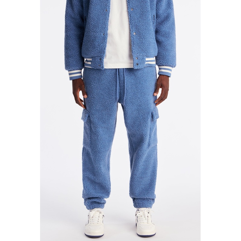 Teddy Varsity Sherpa Pant – Light Blue