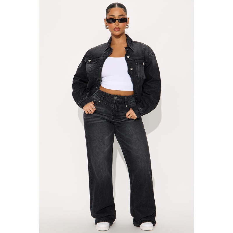 Saturday Special Straight Leg Jeans – Black Wash