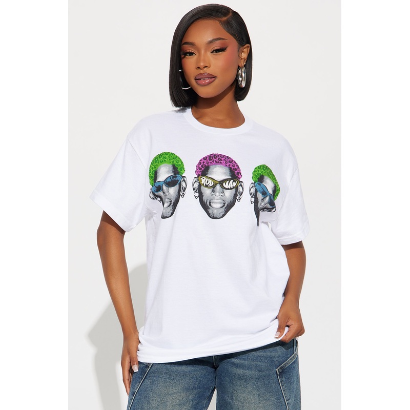 Dennis Rodman Color Heads Tee – White