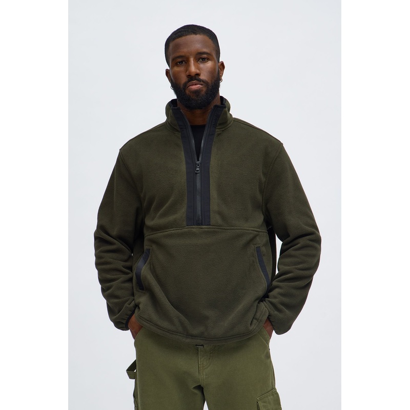 Take A Hike Quarter Zip Sweatshirt – Green