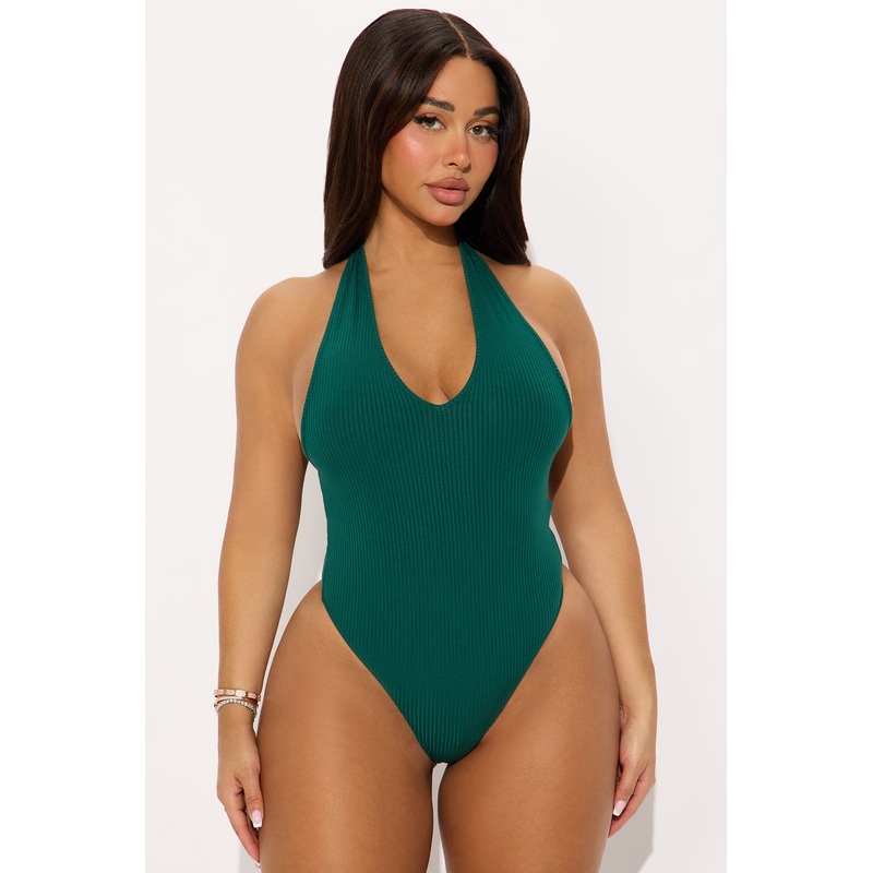 Karol Halter Bodysuit – Hunter Green