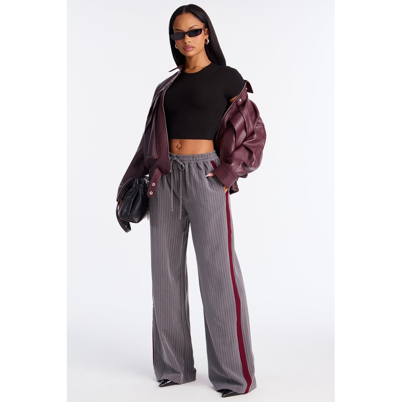Case Closed Wide Leg Pant 32 – Charcoal/combo