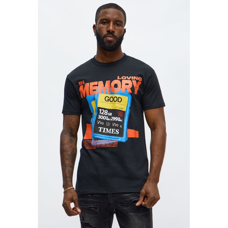 Loving Memory Good Times Short Sleeve Tee – Black Wash