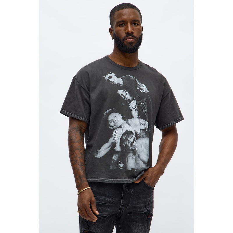 Red Hot Chili Peppers Oversized Short Sleeve Tee – Black Wash