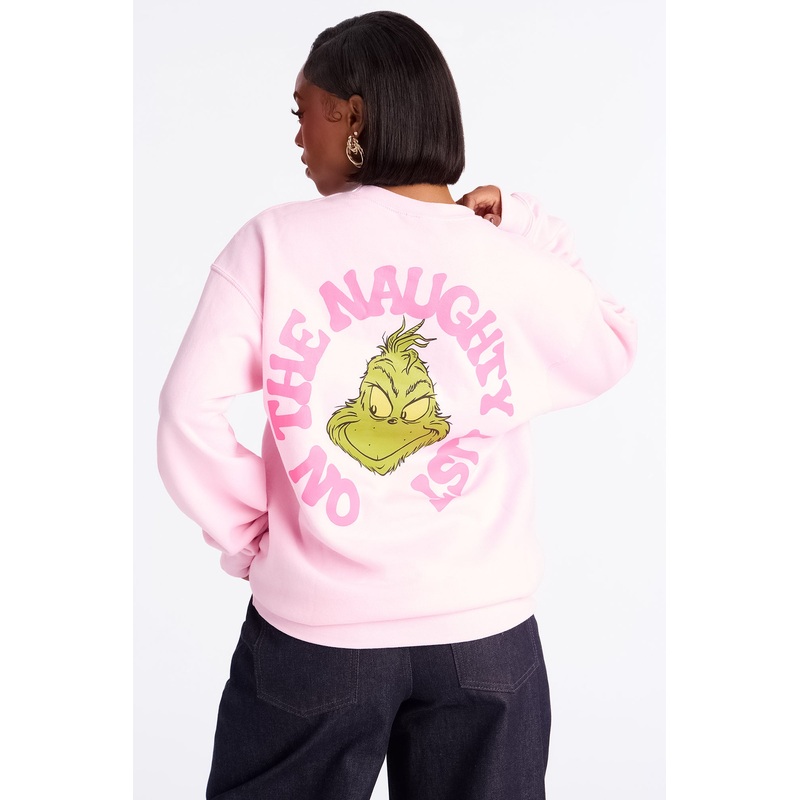 The Grinch You’re A Mean One Sweatshirt – Pink