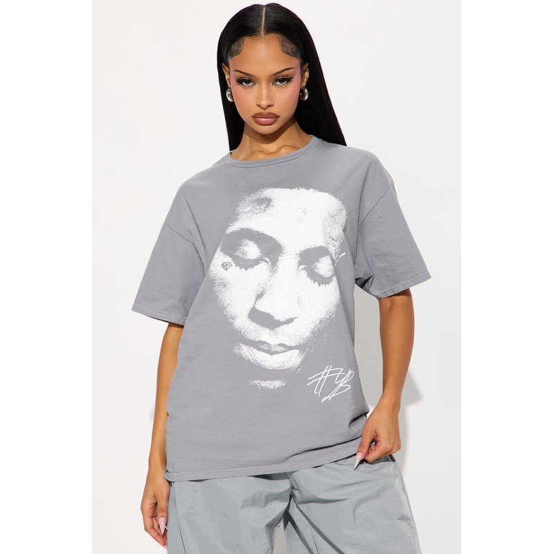 YoungBoy Energy Oversized Tee – Grey