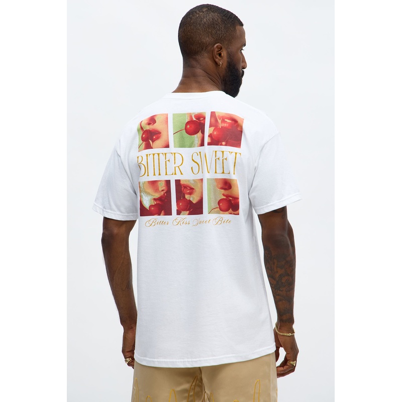 Bitter Sweet Love Oversized Short Sleeve Tee – White