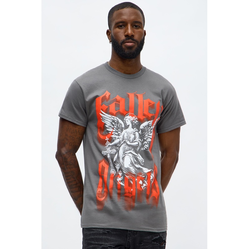 Fallen Angels Short Sleeve Tee – Charcoal