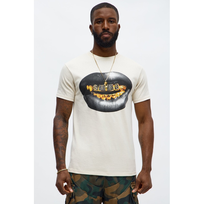 STFU Grill Short Sleeve Tee – Off White