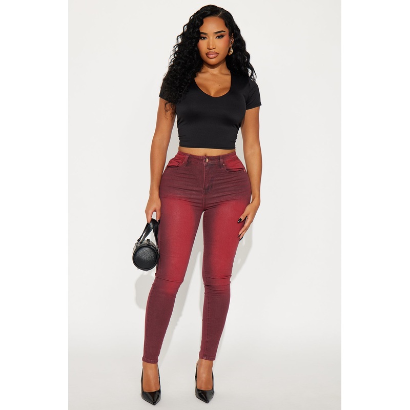 Sugar Coated Skinny Jeans – Raspberry
