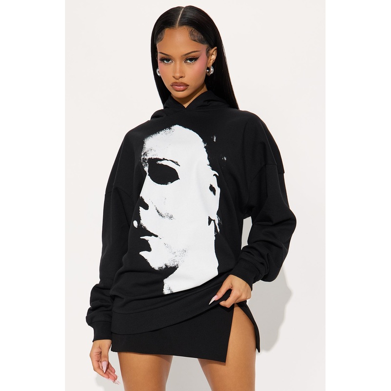 Michael Myers Halloween Fleece Hoodie – Black