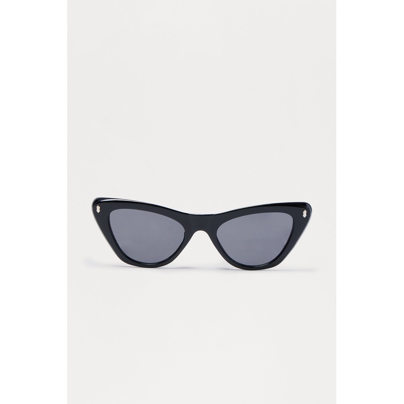 Cat Eye Glare Sunglasses – Black