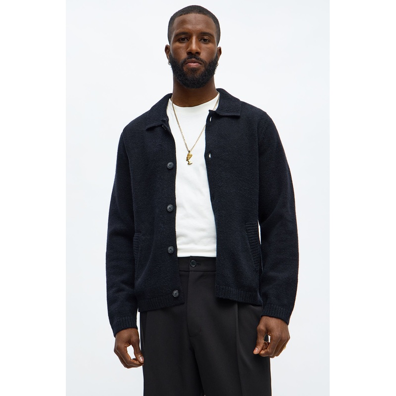 Creeks Sweater Cardigan – Black