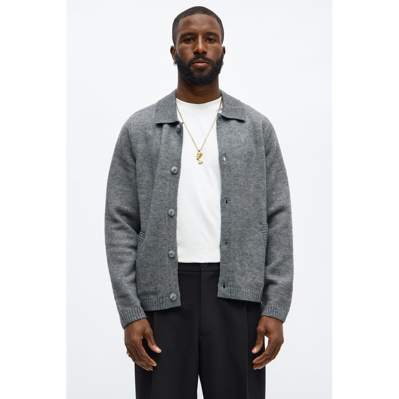 Creeks Sweater Cardigan – Dark Grey