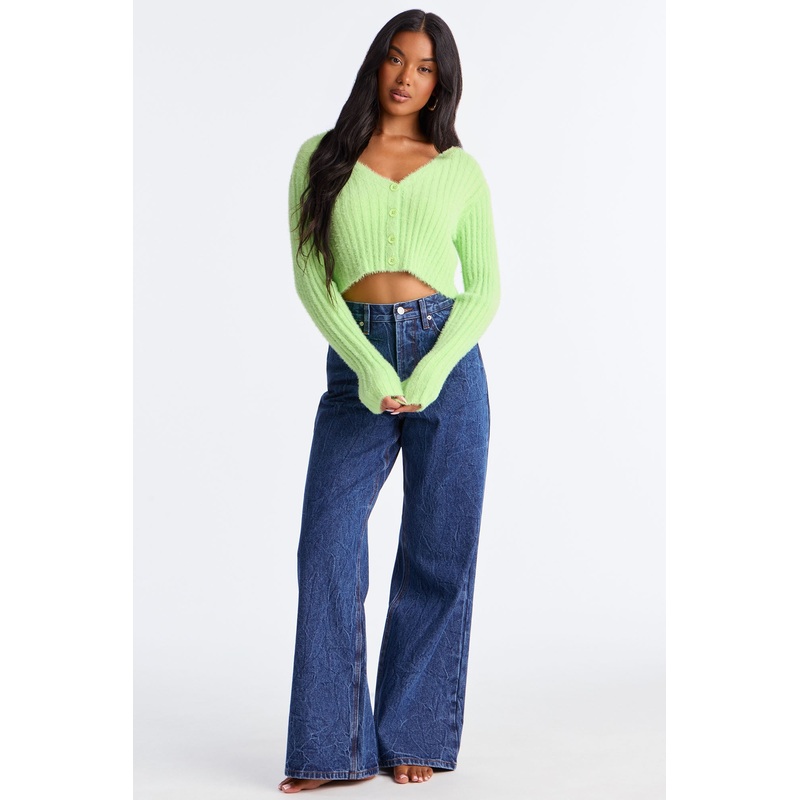Set Me Free High Rise Wide Leg Jeans – Dark Wash