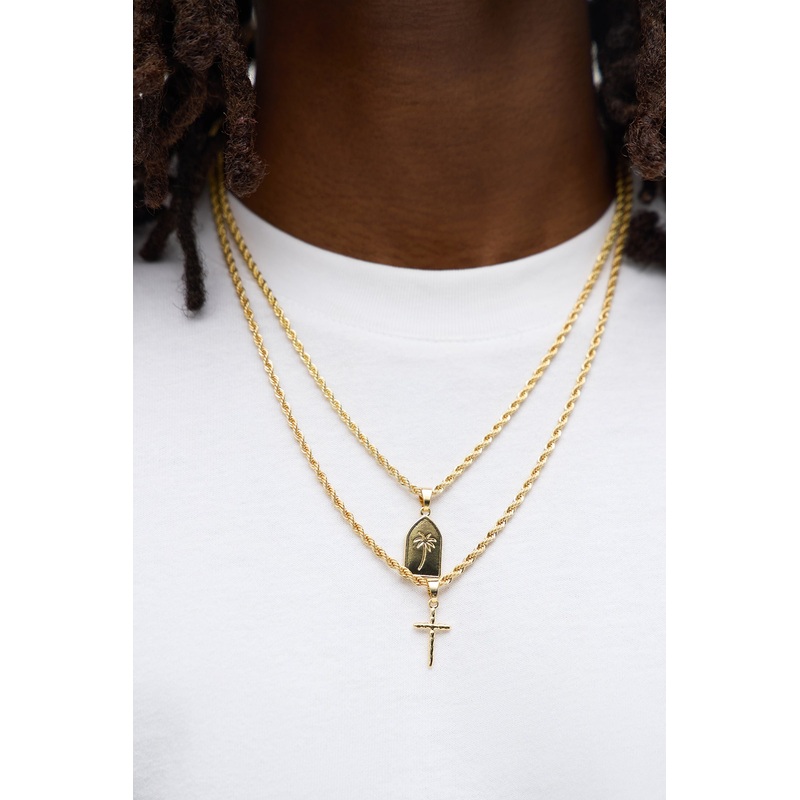 Sunset Two Piece Necklace Set – Gold