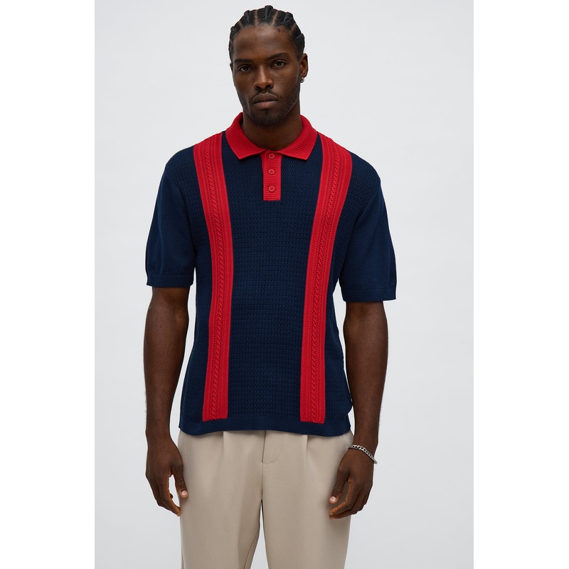The Abundance Polo – Navy/combo