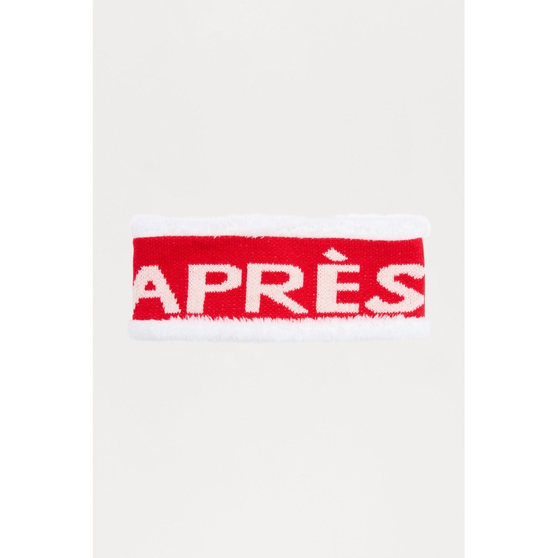 Apres Season Headband – Red/White