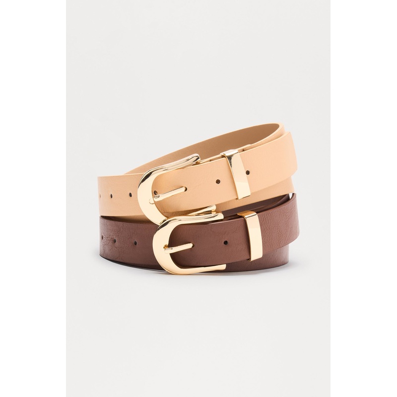 Back To Basic Belt Set – Brown/combo