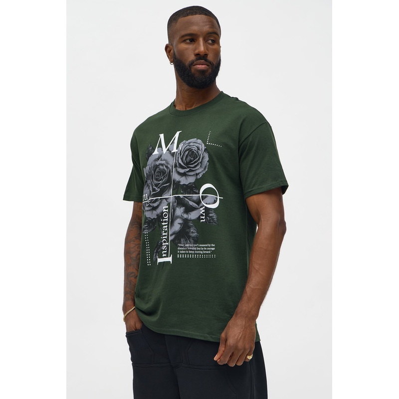 Love Imagination Short Sleeve Tee – Military Green