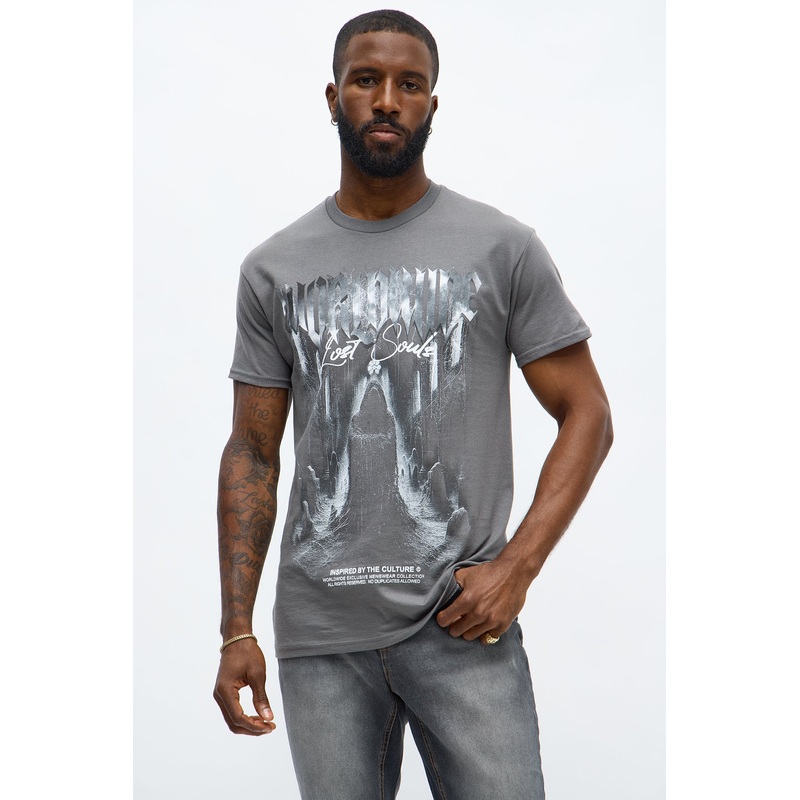 Worldwide Lost Souls Short Sleeve Tee – Charcoal