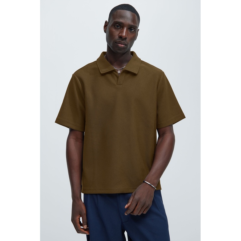 Turner Short Sleeve Polo – Brown