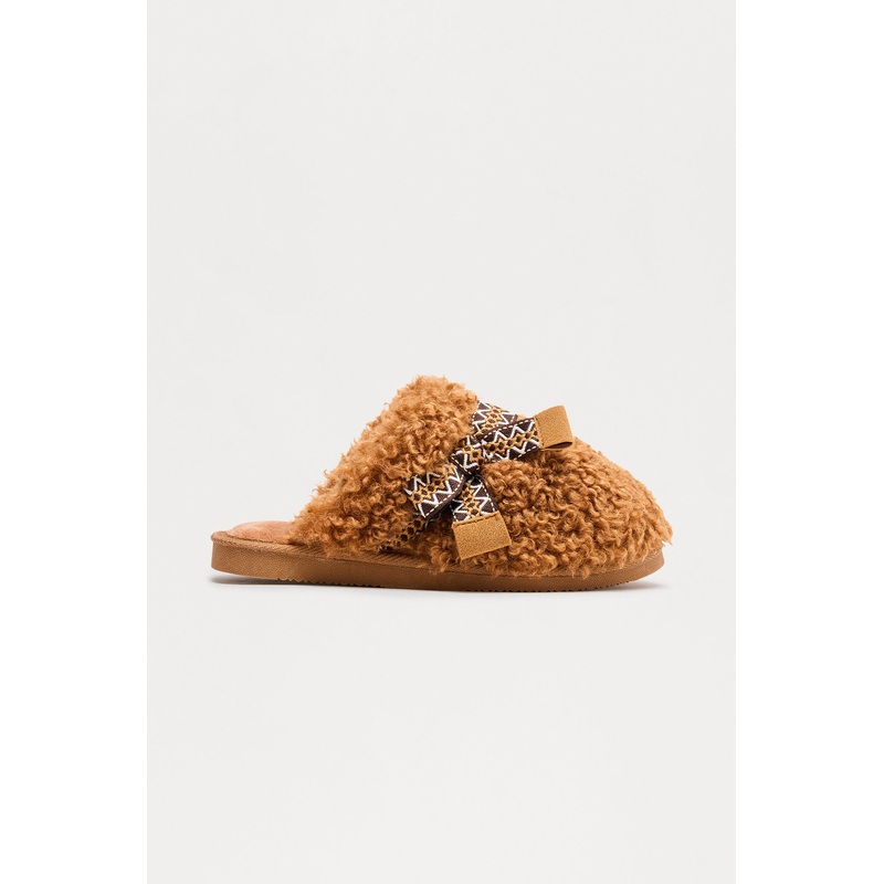 Biscotti Sherpa Slippers – Brown