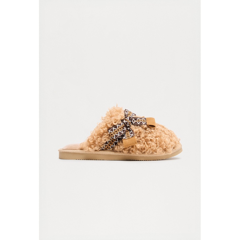 Biscotti Sherpa Slippers – Camel