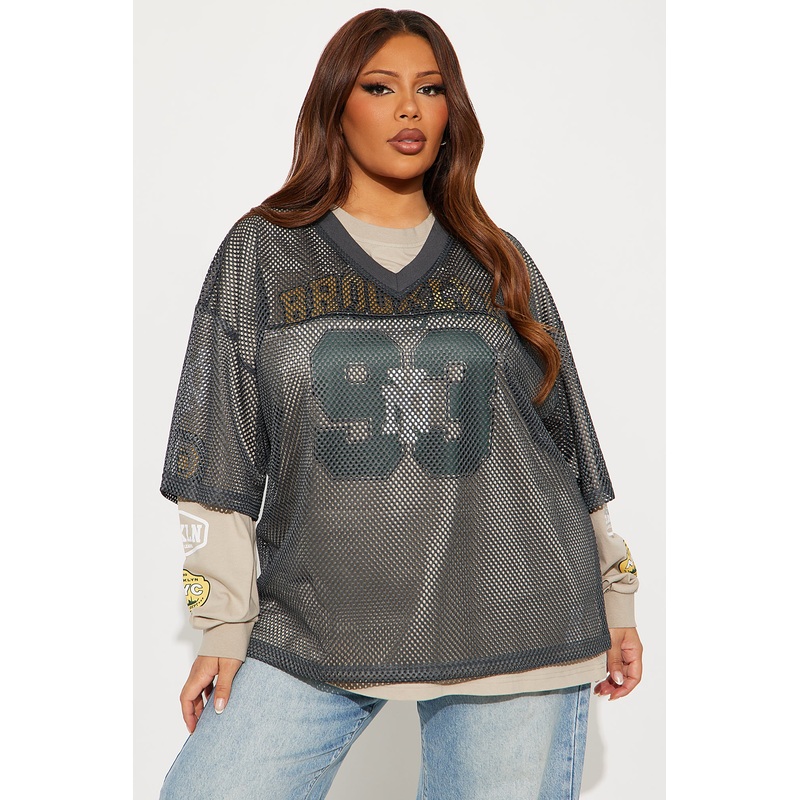 Brooklyn New York 93 Jersey – Taupe/combo