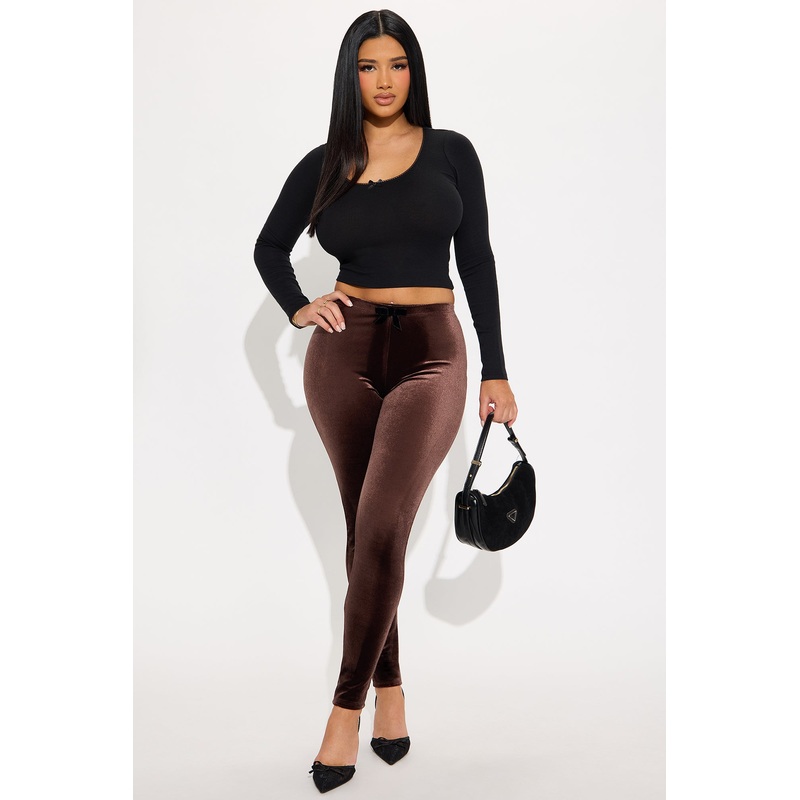 Tanya Ribbed Long Sleeve Top – Black