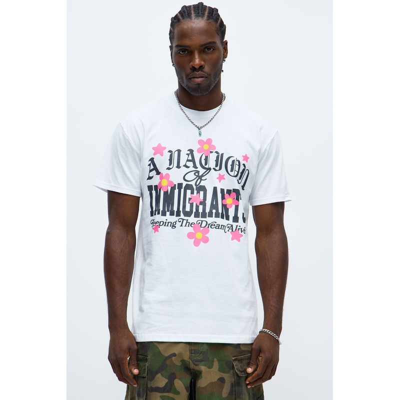 A Nation Of Immigrants Short Sleeve Tee – White