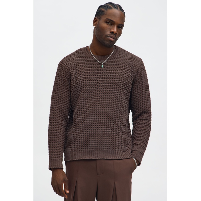 Fisher Crewneck Sweater – Brown