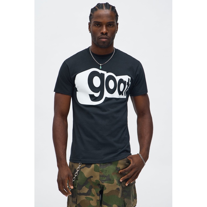 GOAT 3D Short Sleeve Tee – Black