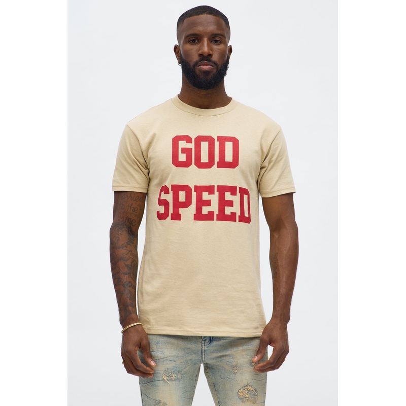 God Speed Short Sleeve Tee – Sand
