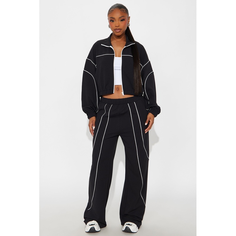 Velocity Vibe Jacket Pant Set – Black