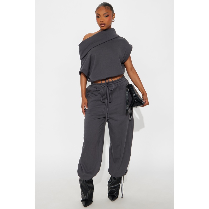 Alexa Jogger Pant Set – Charcoal
