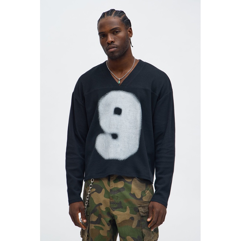 Neutral Code Oversized Jersey Tee – Black