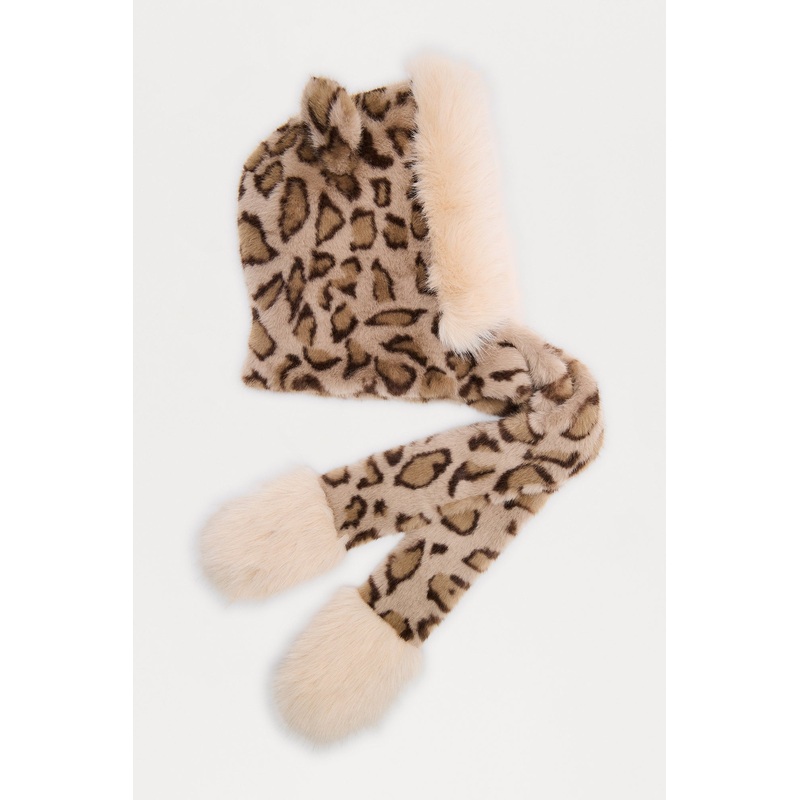A Rare Animal Faux Fur Hat – Leopard