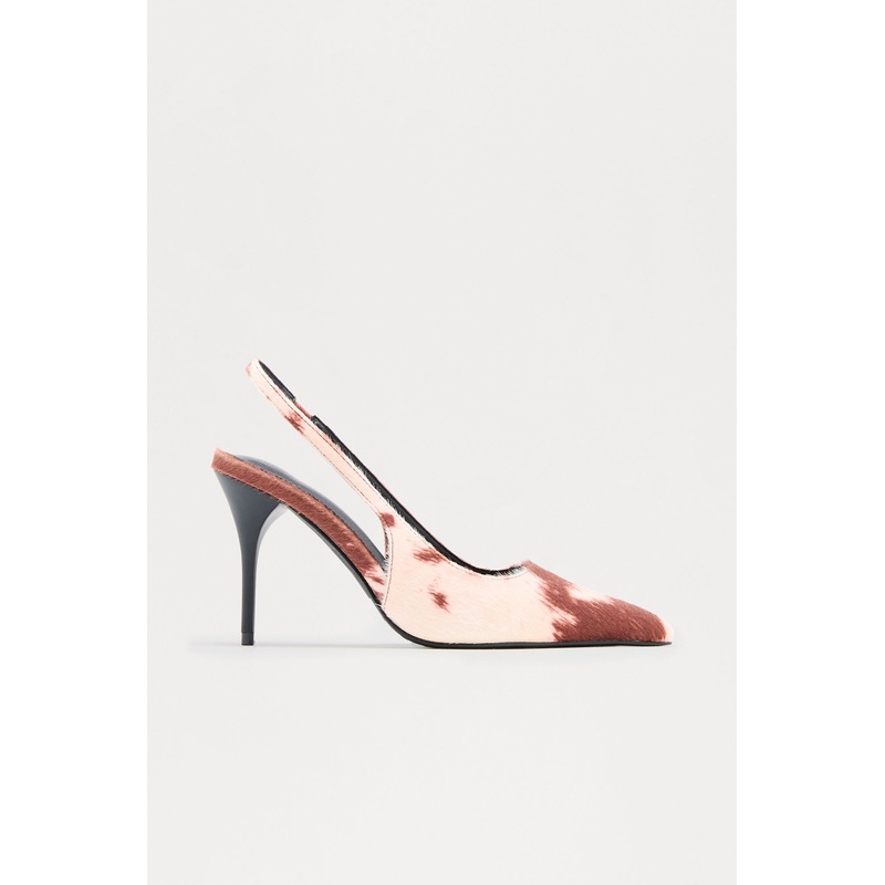 Amiri Stiletto Slingback Pumps – Brown/combo