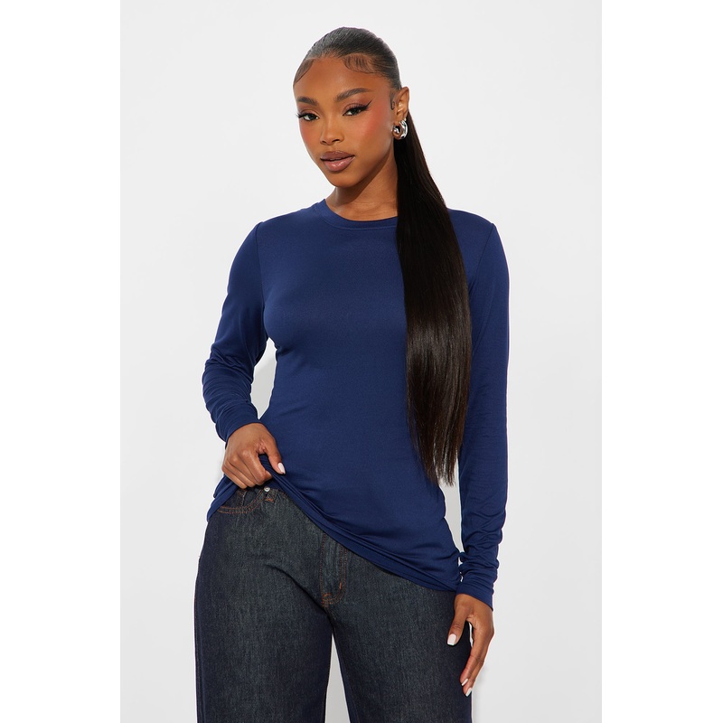 Shift Ready Under Scrub Top – Navy