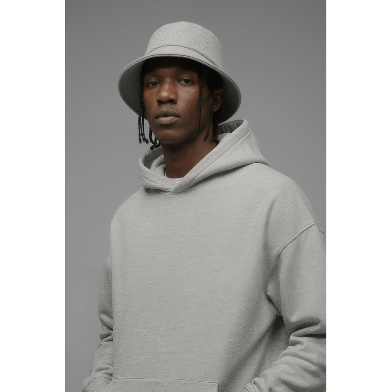 410 Fleece Bucket Hat – Heather Grey