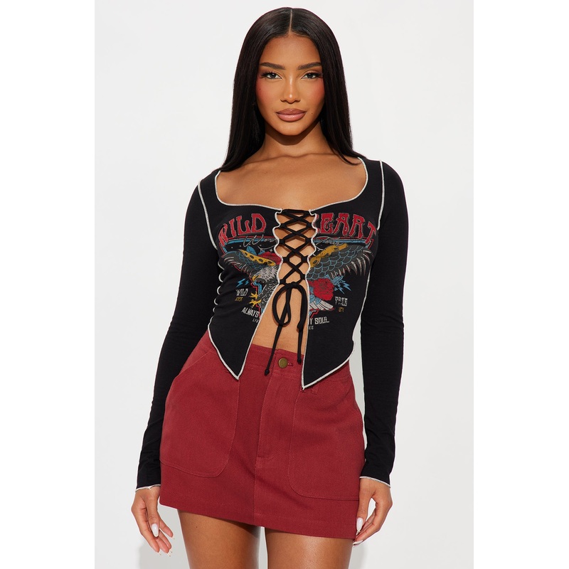 Wild Heart World Tour Top – Black