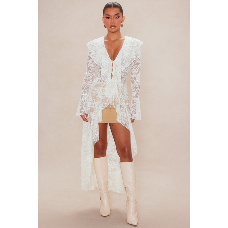 With The Wind Lace Cardigan – Ivory