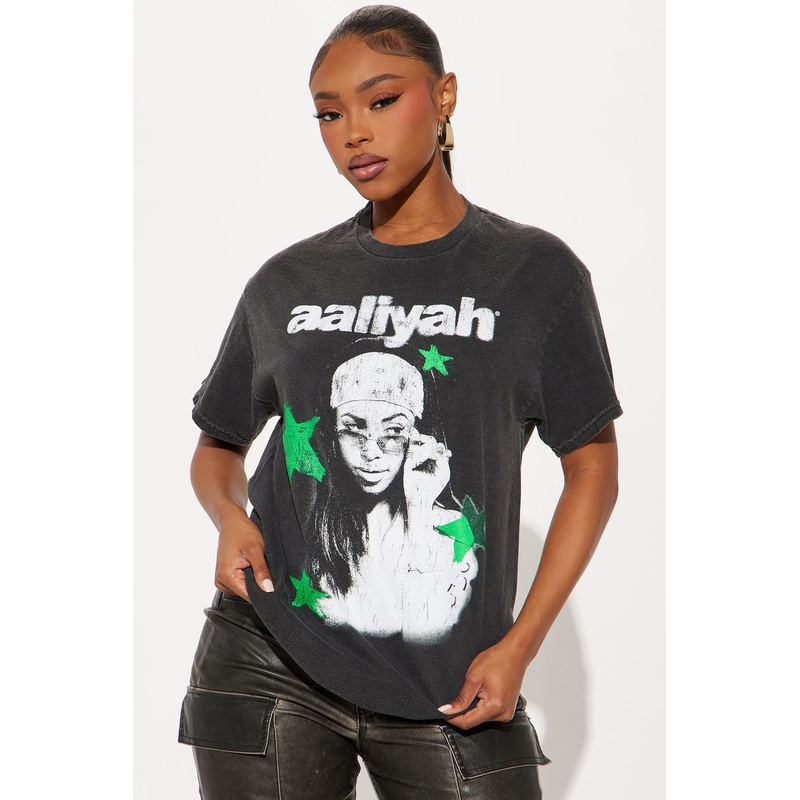 All Star Aaliyah Oversize Tee – Black