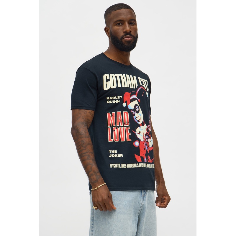 Harley Quinn Mad Love The Joker Short Sleeve Tee – Black