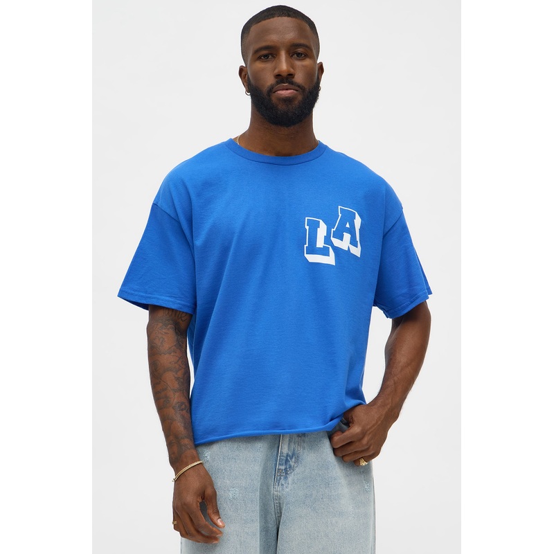 LA All Day Oversized Short Sleeve Tee – Blue