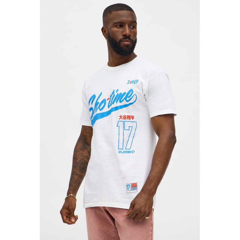 Shohei Ohtani Sho Time Short Sleeve Tee – White